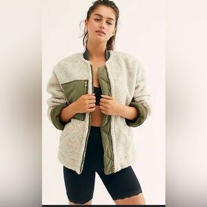 Free people rivington Sherpa jacket